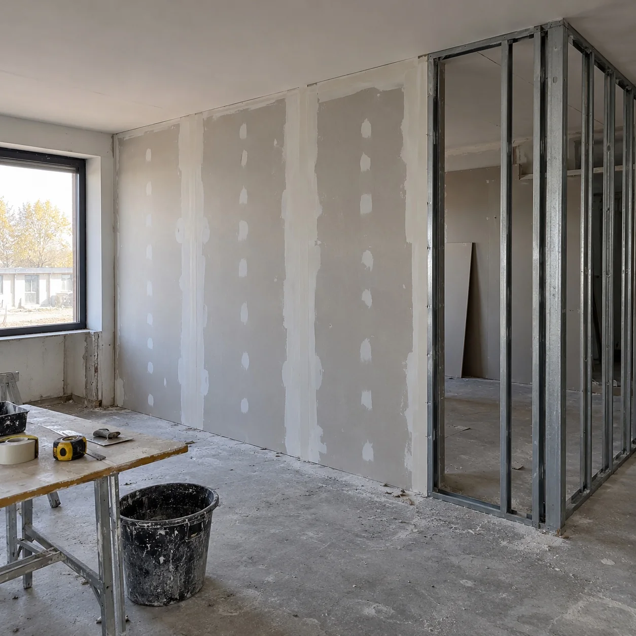 Instalação de drywall