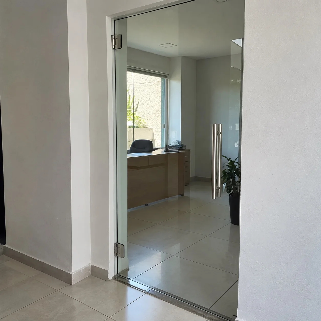 Instalação de portas de vidro